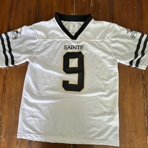 EUC Saints Youth XL Drew Brees White Football Jersey
